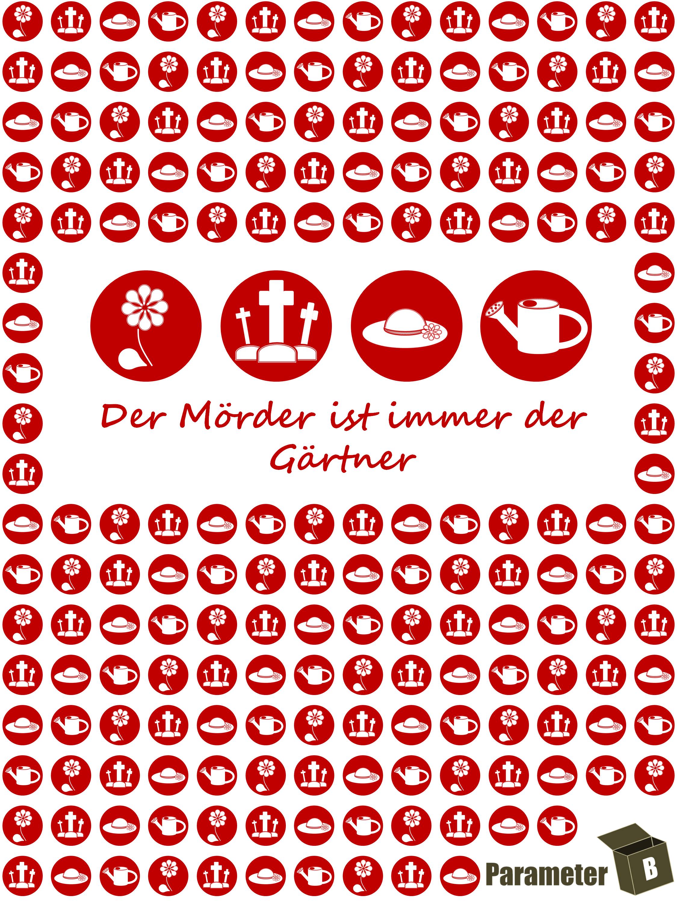 Krimidinner Fr Zuhause - Der Mrder Ist Immer Der Grtner