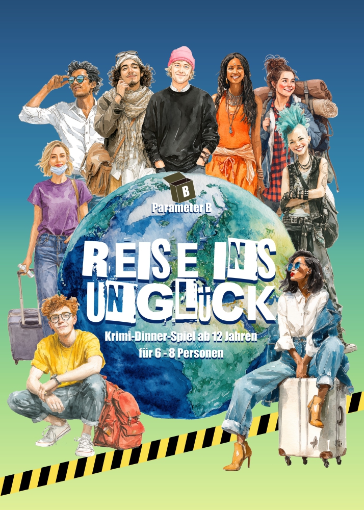 Reise ins Unglück – Krimi-Dinner für 6-8 Personen ab 12 Jahren